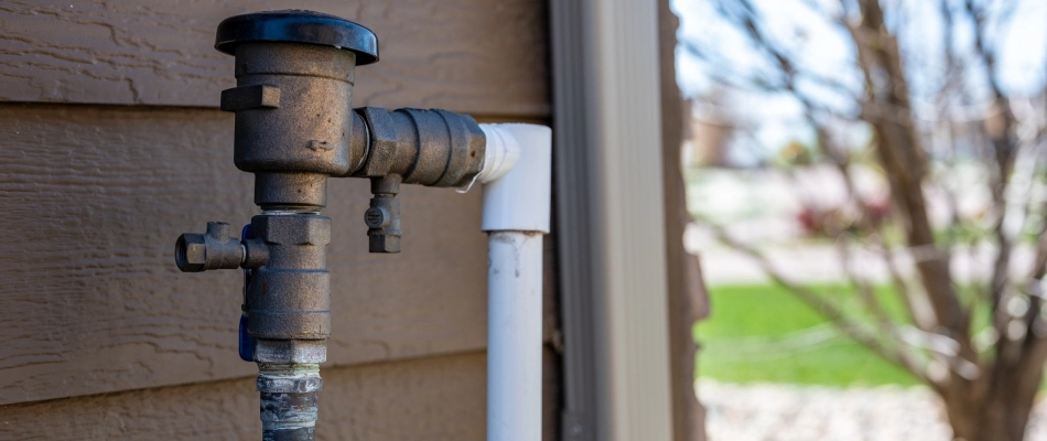 Backflow testing on irrigation pump in Ankeny, IA.